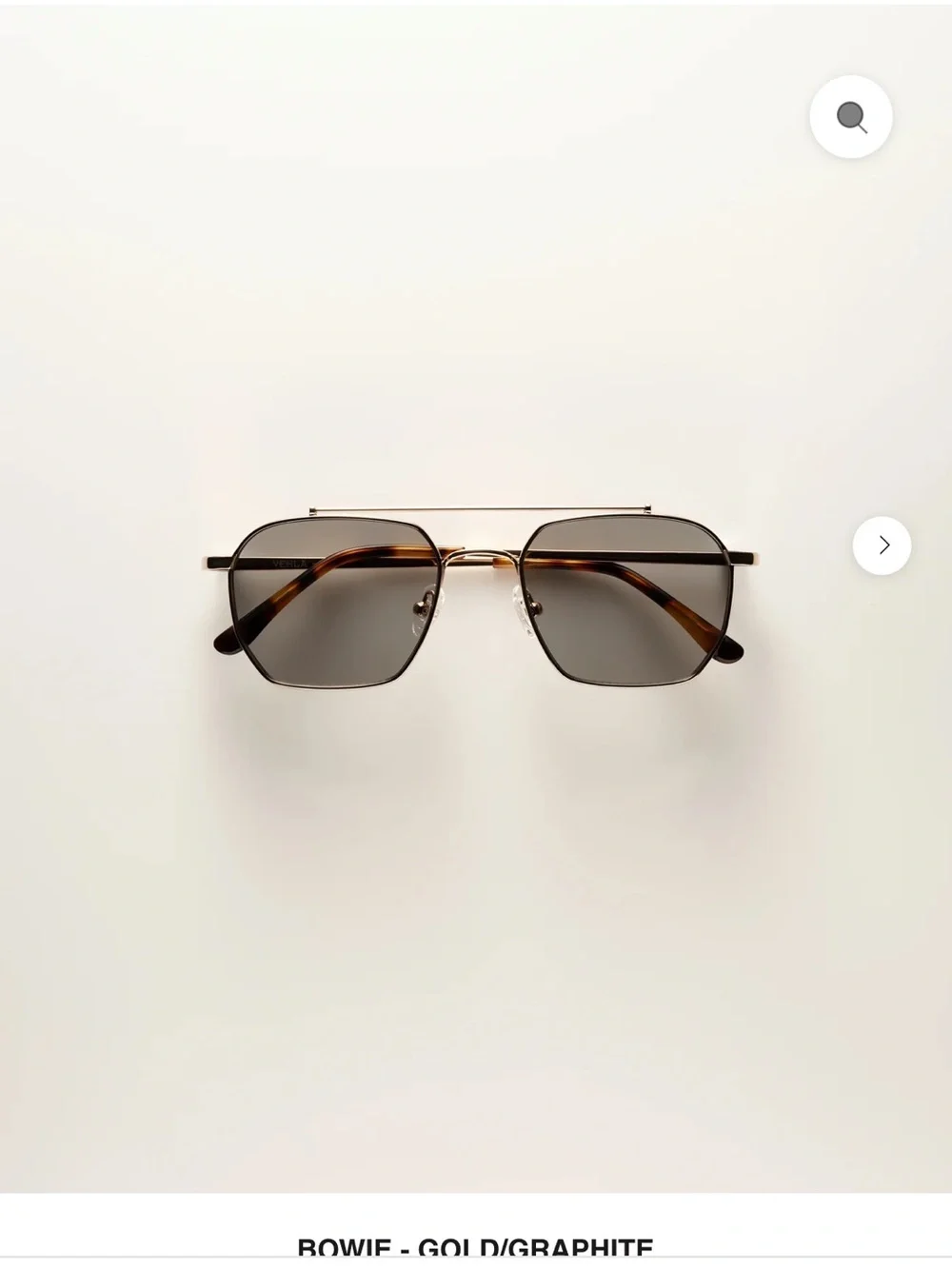 Vehla Bowie Sunglasses - gold/graphite